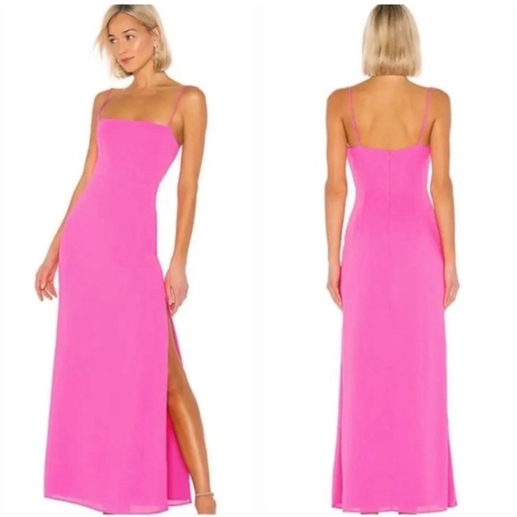 NWT. Revolve Superdown Addison hot pink maxi dress, XS - Picture 2 of 12